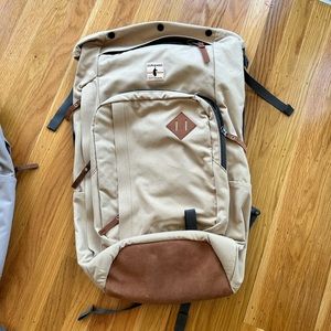 Cotopaxi tan canvas backpack